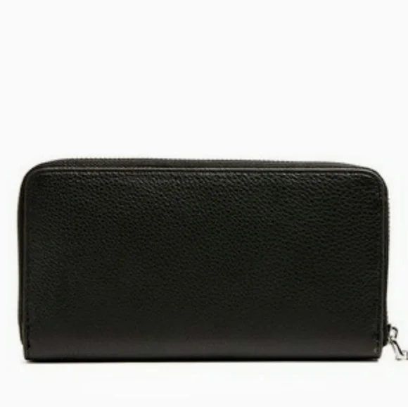 LOVE MoschinoPortafogli Vitello Heart Studded Zip - Picture 3 of 4